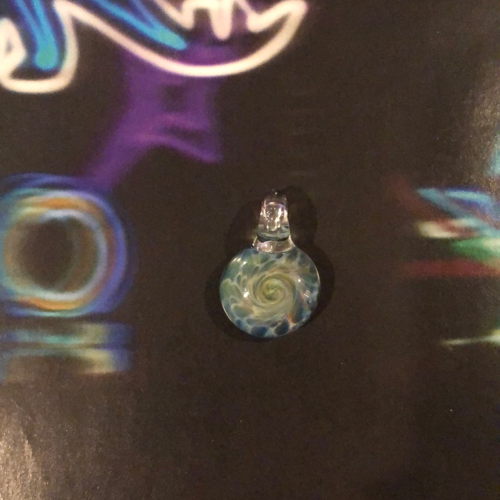 Hand Blown Glass pendant!